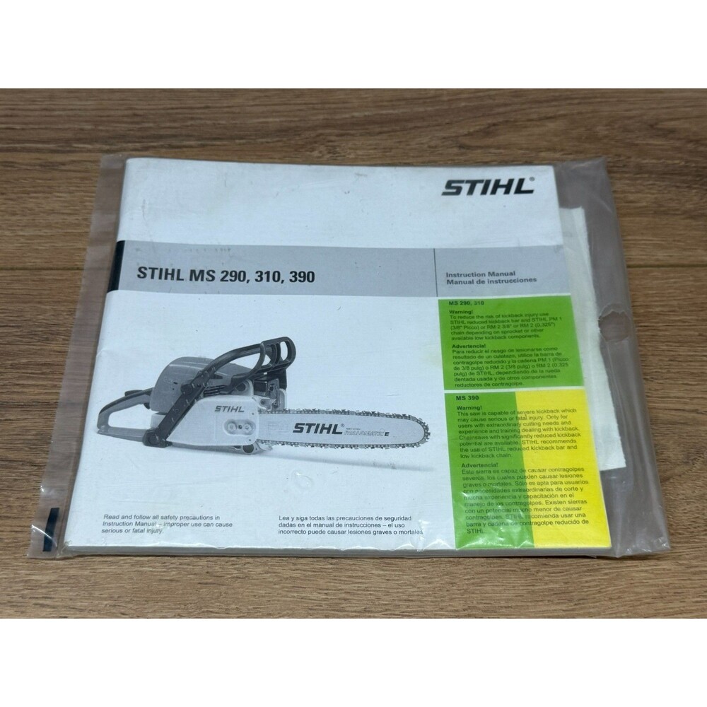Stihl MS290 MS310 MS390 Chainsaw Instruction Owner's Manual